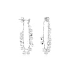 Clear Stone Hoop Earrings