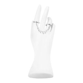 Clear Stone Double Ring