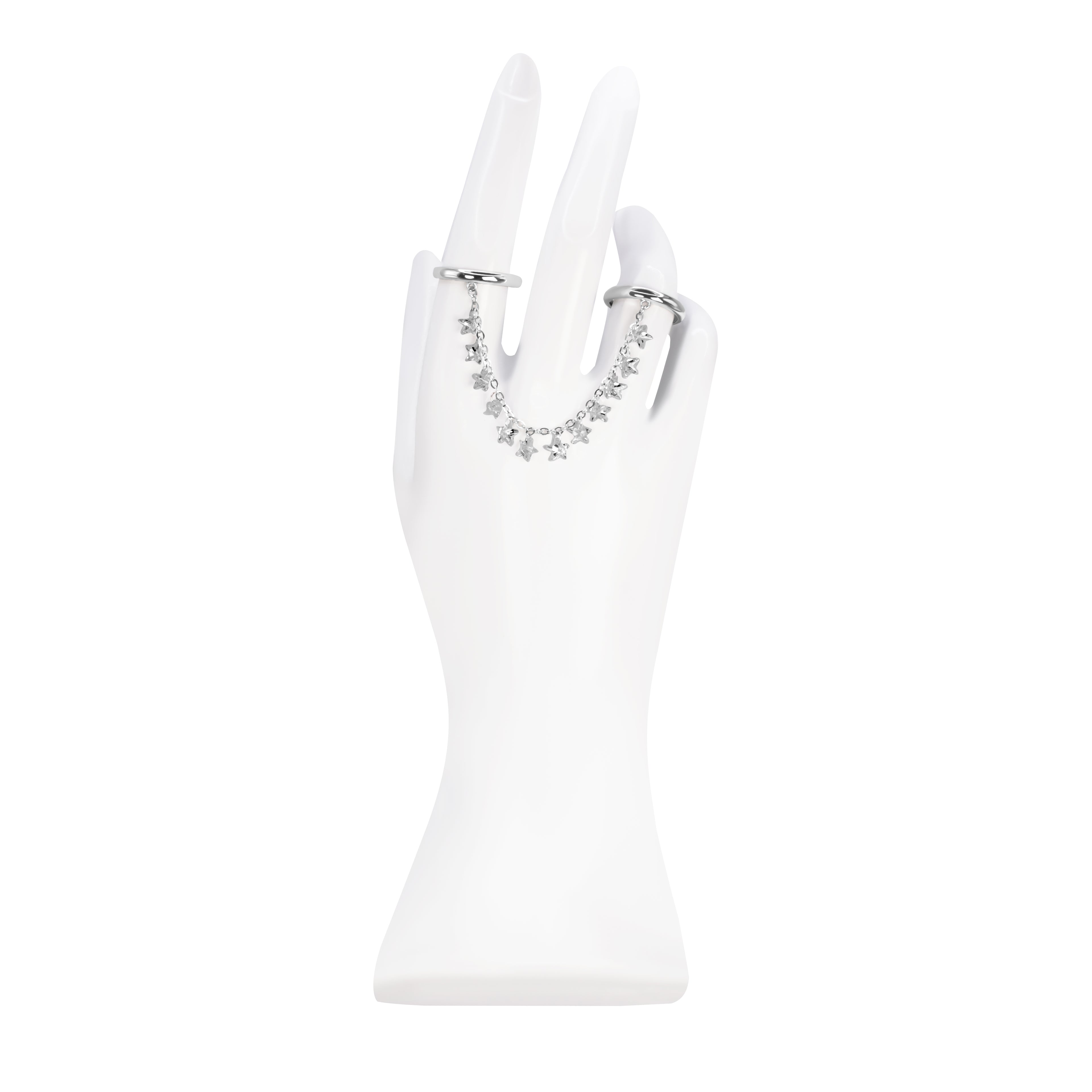 Clear Stone Double Ring