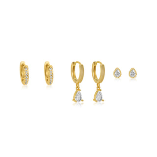 Crystal Teardrop Set
