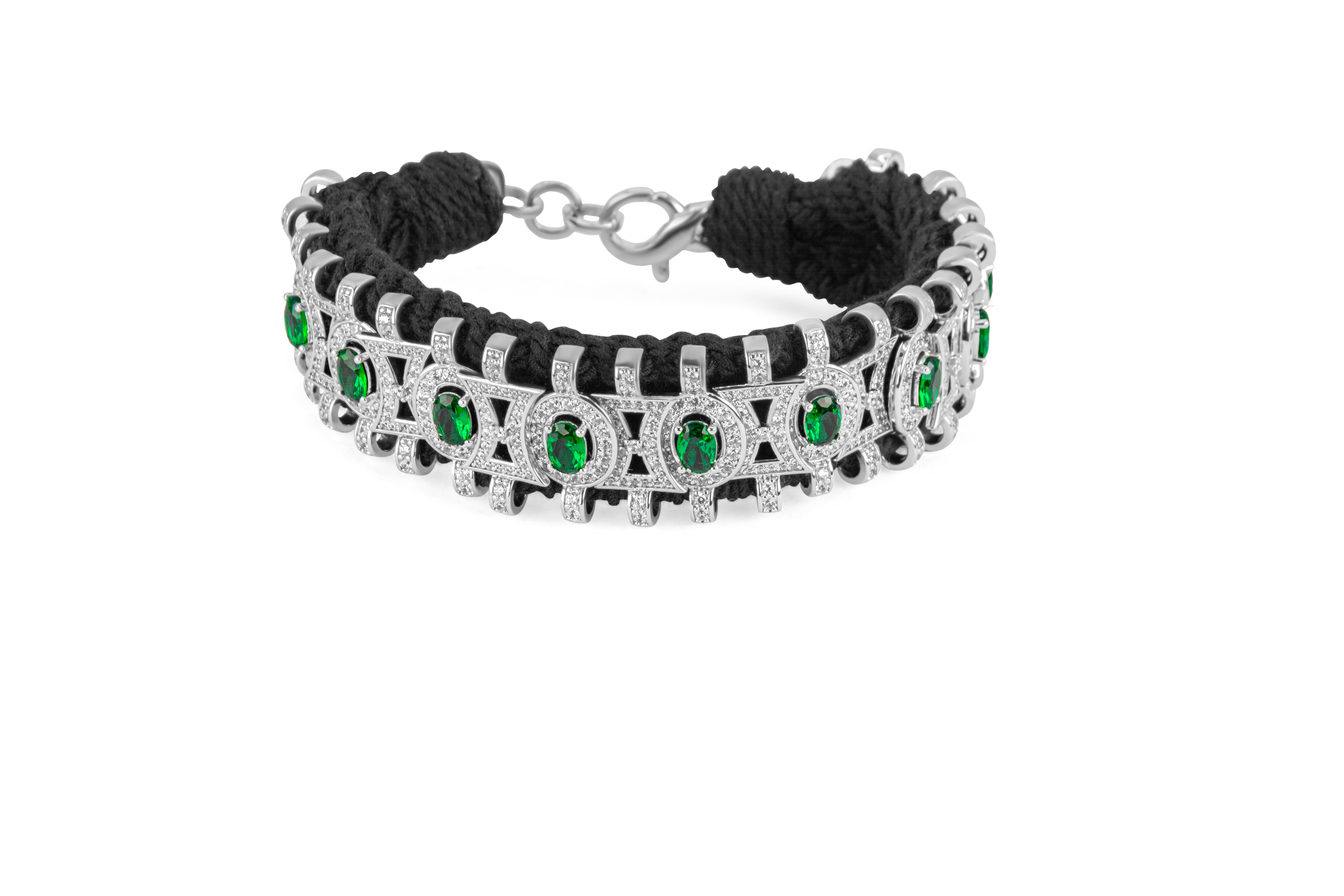 Emerald Thread Bracelet