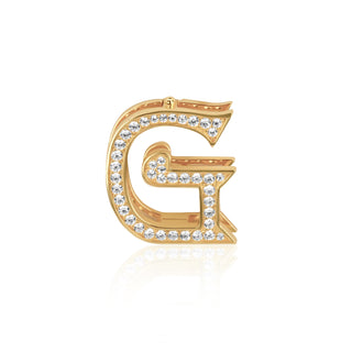 Rose Gold-Tone Letter Charm