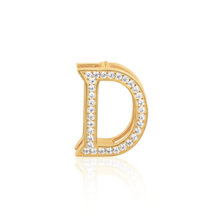 Gold-Tone Letter Charm