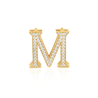 Gold-Tone Letter Charm