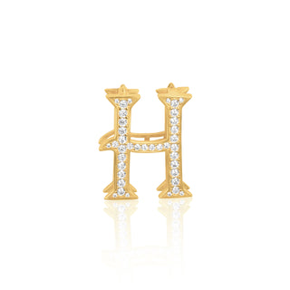 Gold-Tone Letter Charm