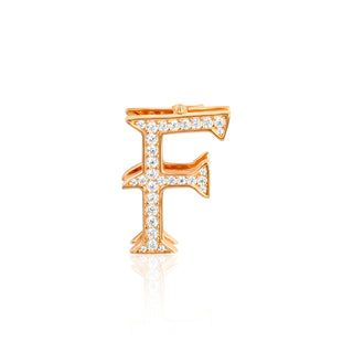 Rose Gold-Tone Letter Charm