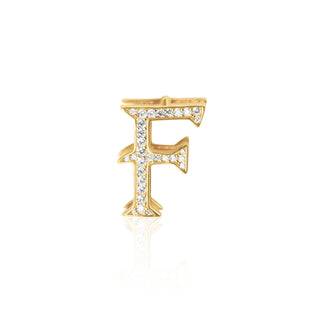 Gold-Tone Letter Charm