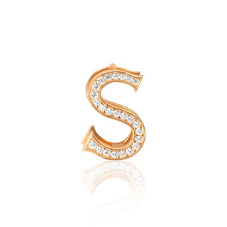 Rose Gold-Tone Letter Charm