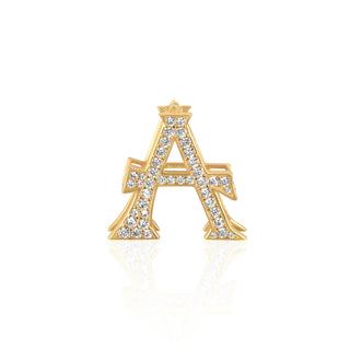 Gold-Tone Letter Charm