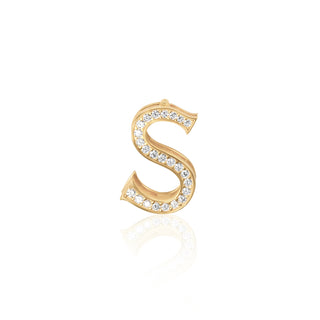 Gold-Tone Letter Charm