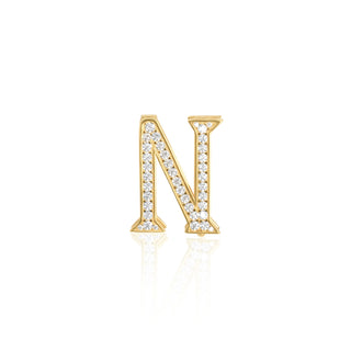 Gold-Tone Letter Charm