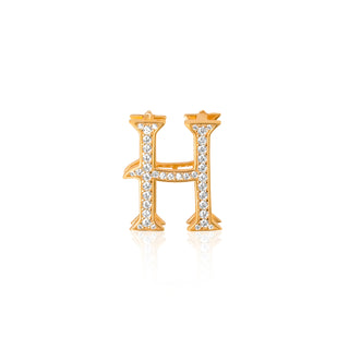 Rose Gold-Tone Letter Charm