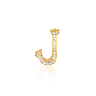 Gold-Tone Letter Charm