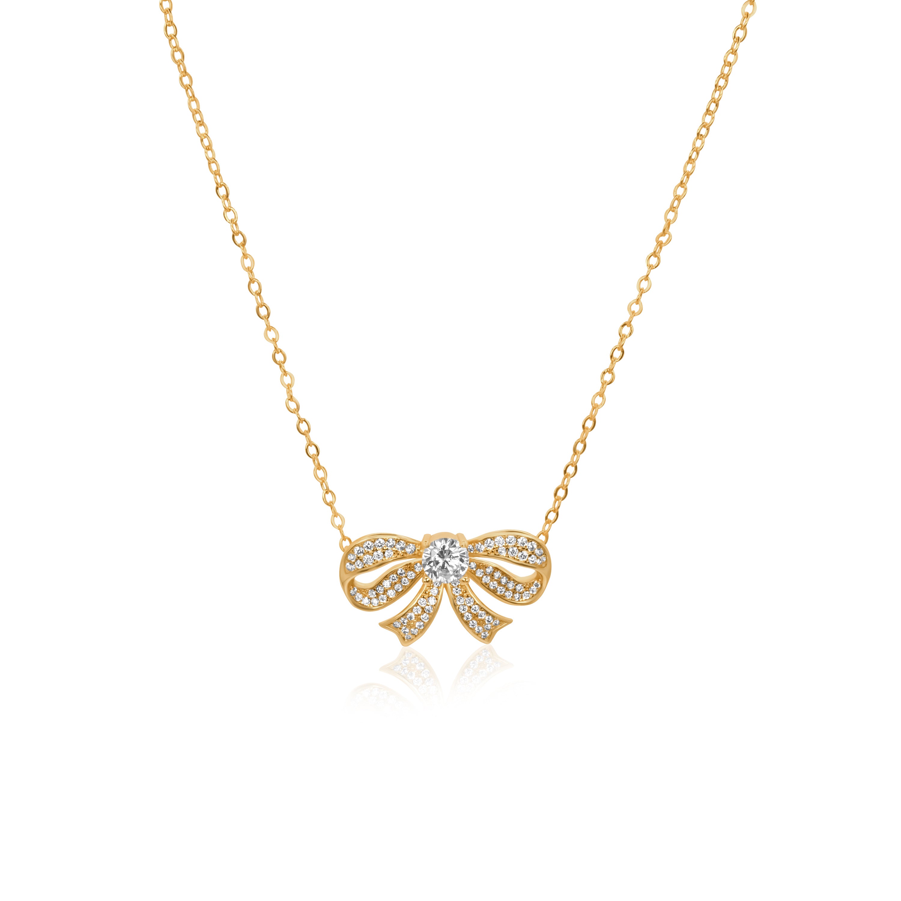 Fluttering Bow Necklace
