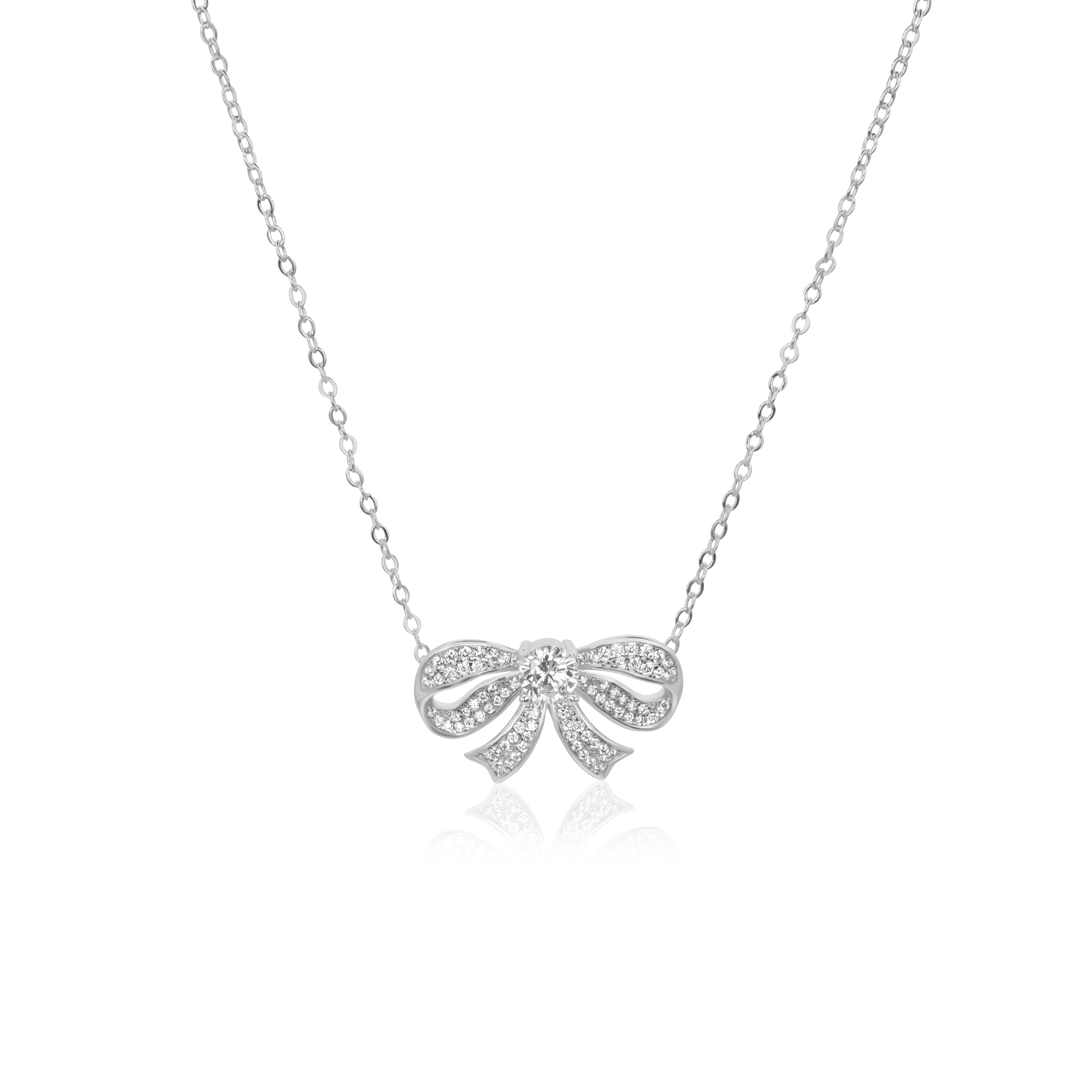 Fluttering Bow Necklace