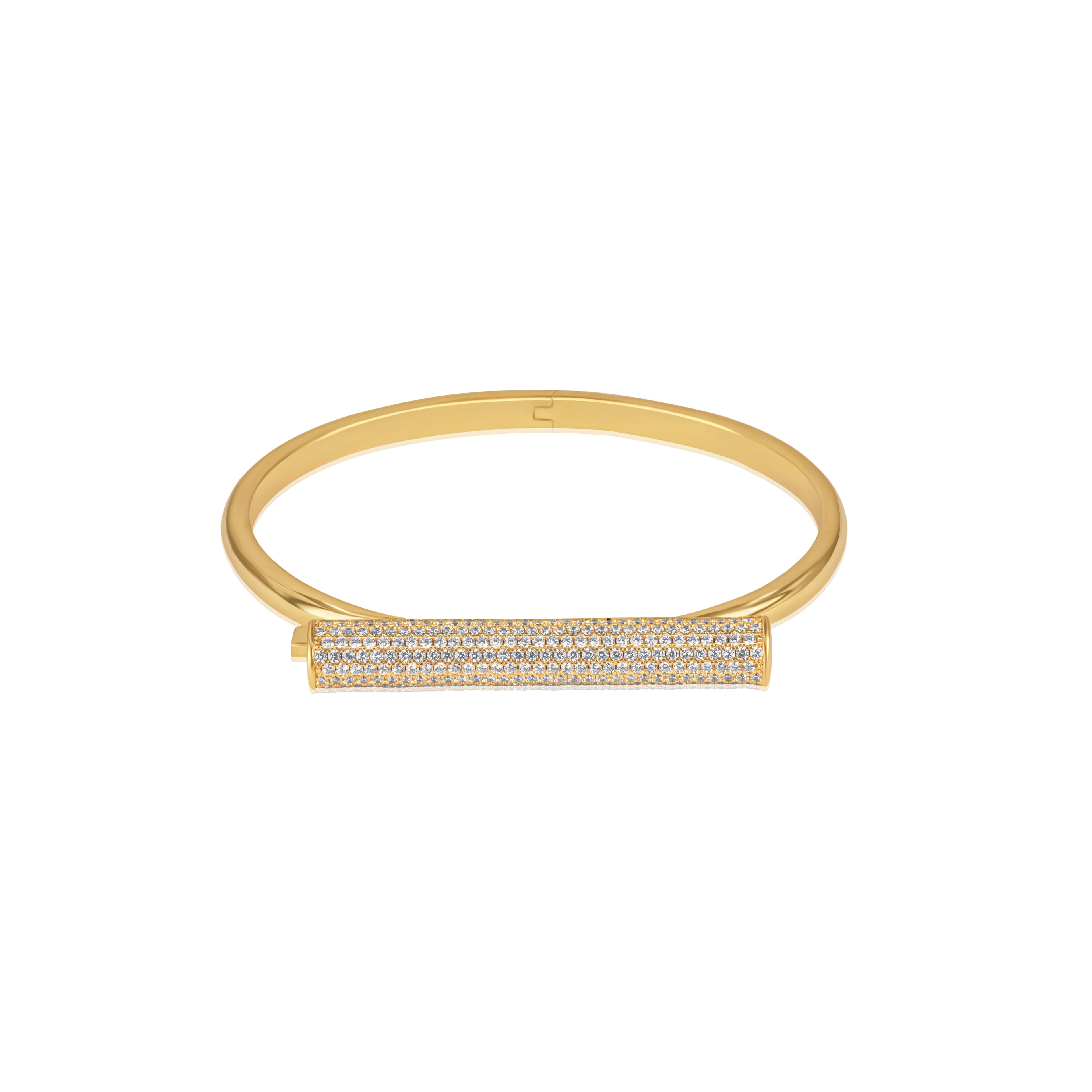 Bar Line Bangle Zircon