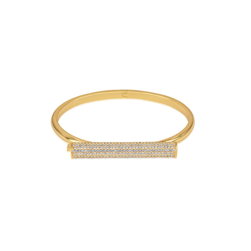 Bar Line Bangle Zircon