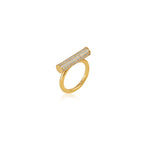 Bar Line Ring Zircon