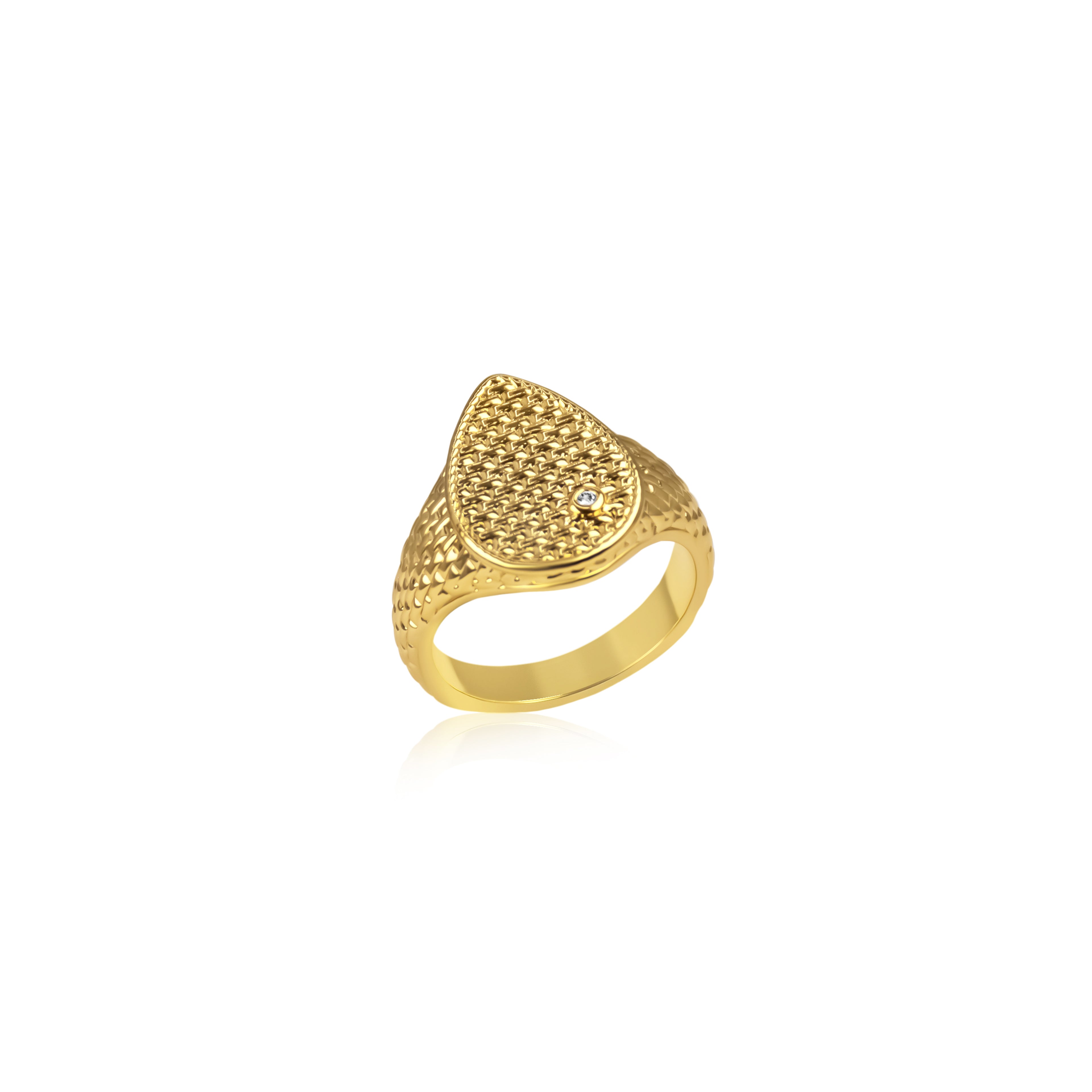 Caught In the Net Pinky Ring