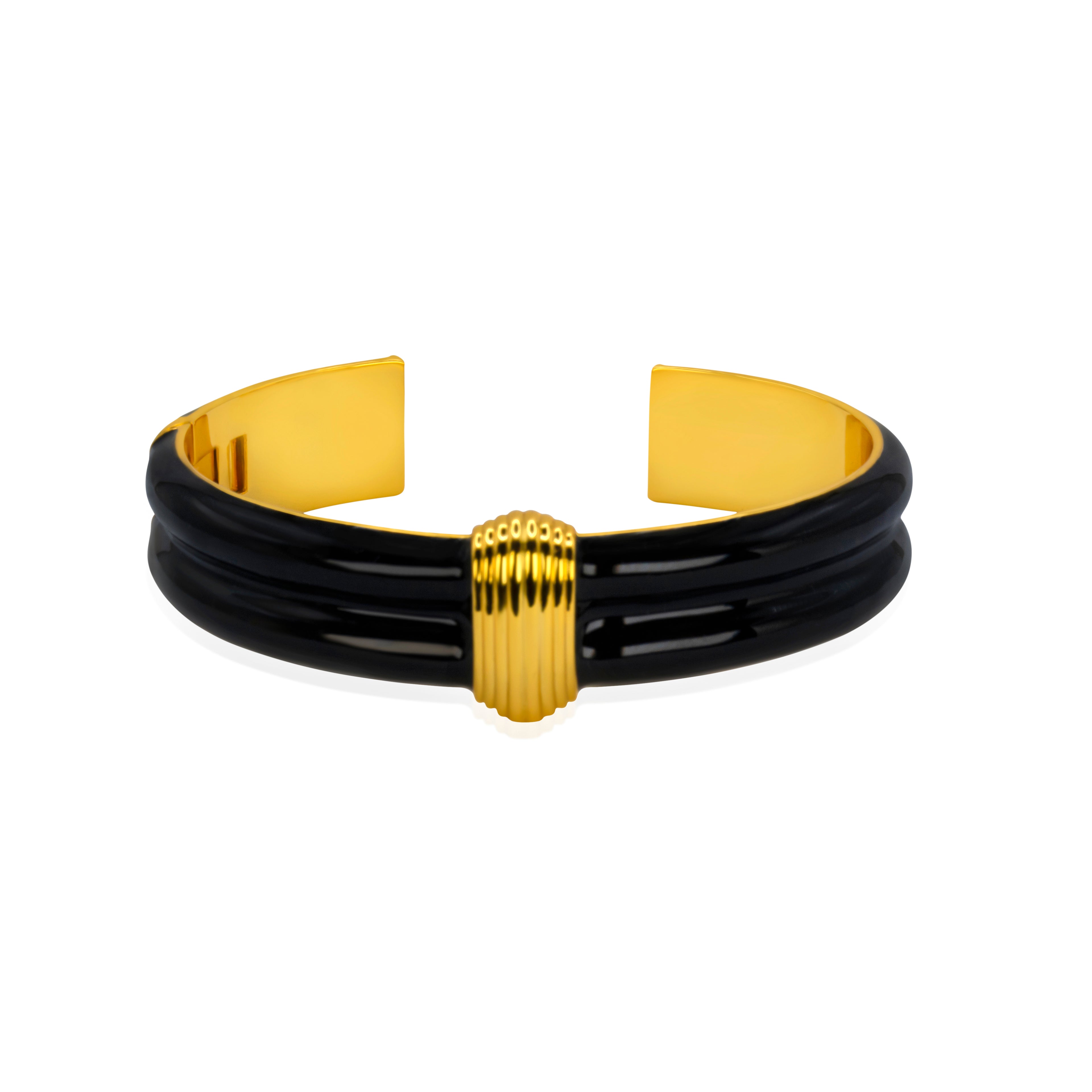 Gold plated black bangles from Selsela for special occasions!