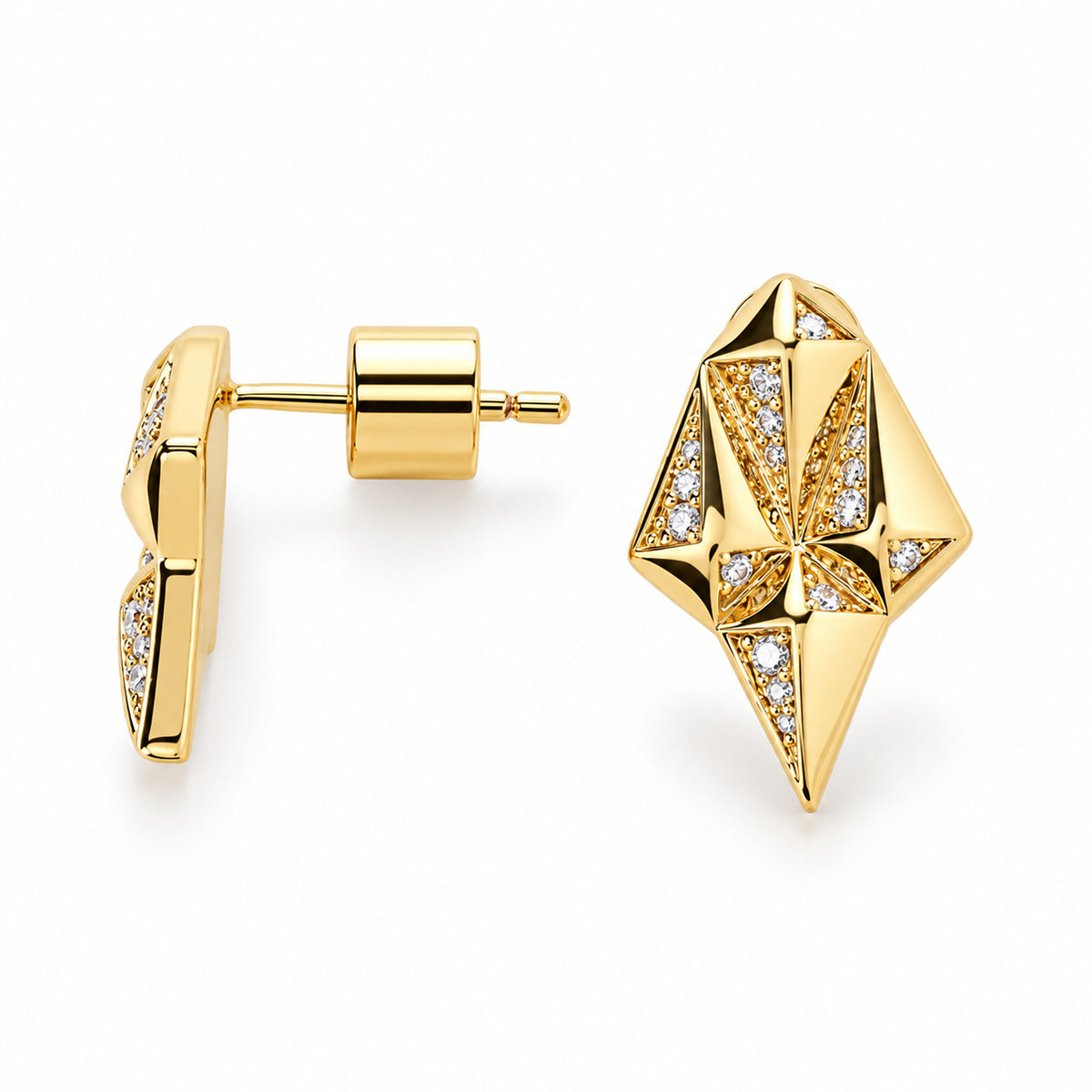 Origami Earring Studs