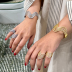 Multiple Wave Bangle