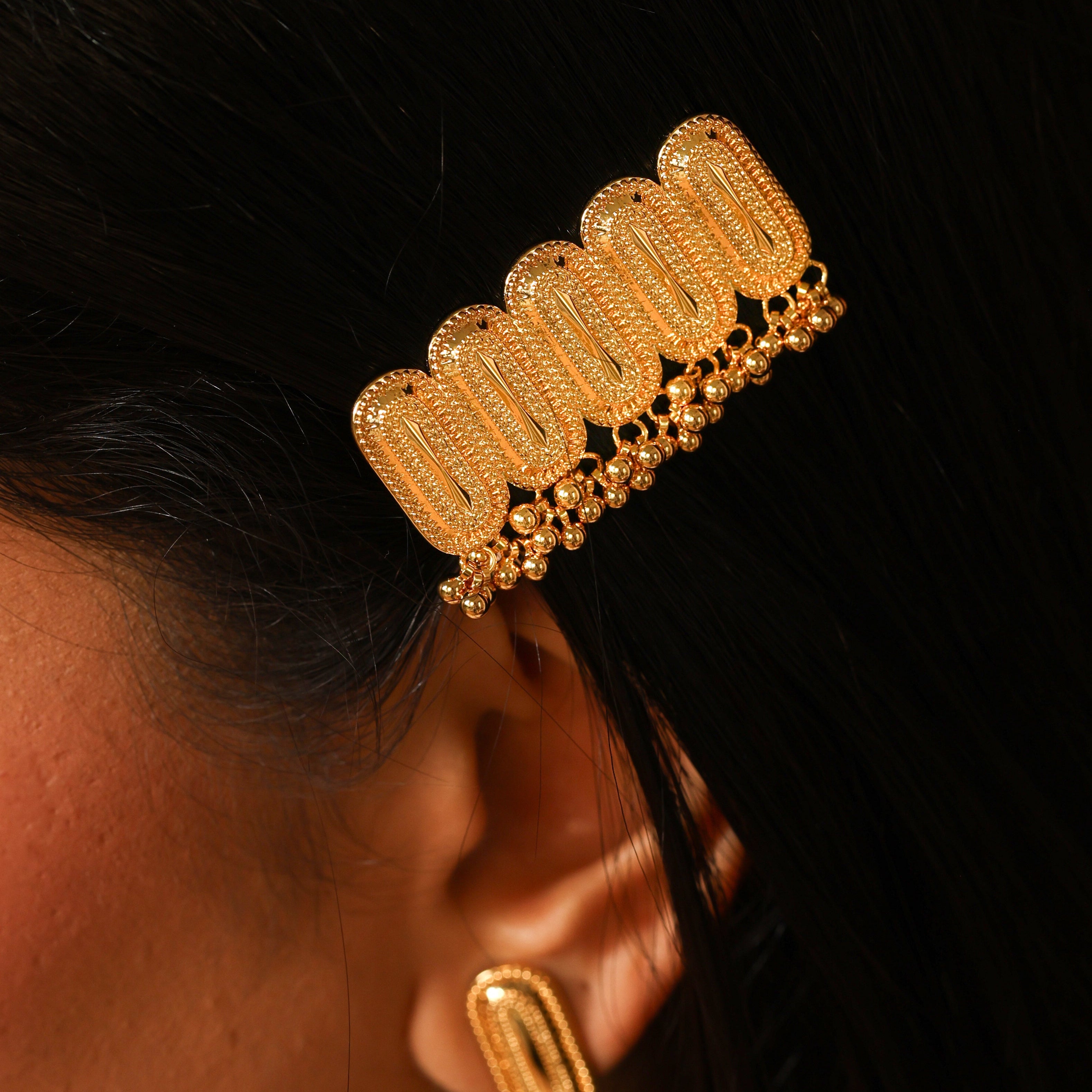 Elongated Oval Dakka Hair Pin