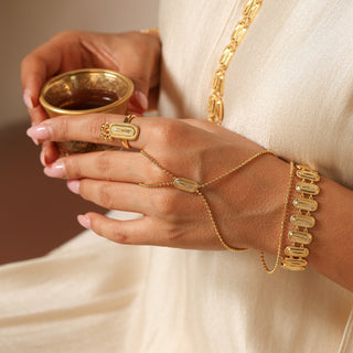 Elongated Oval Dakka Ring