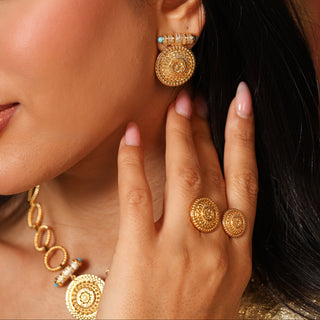 Round Dakka Earrings