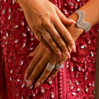 Multiple Wave Pinky Ring