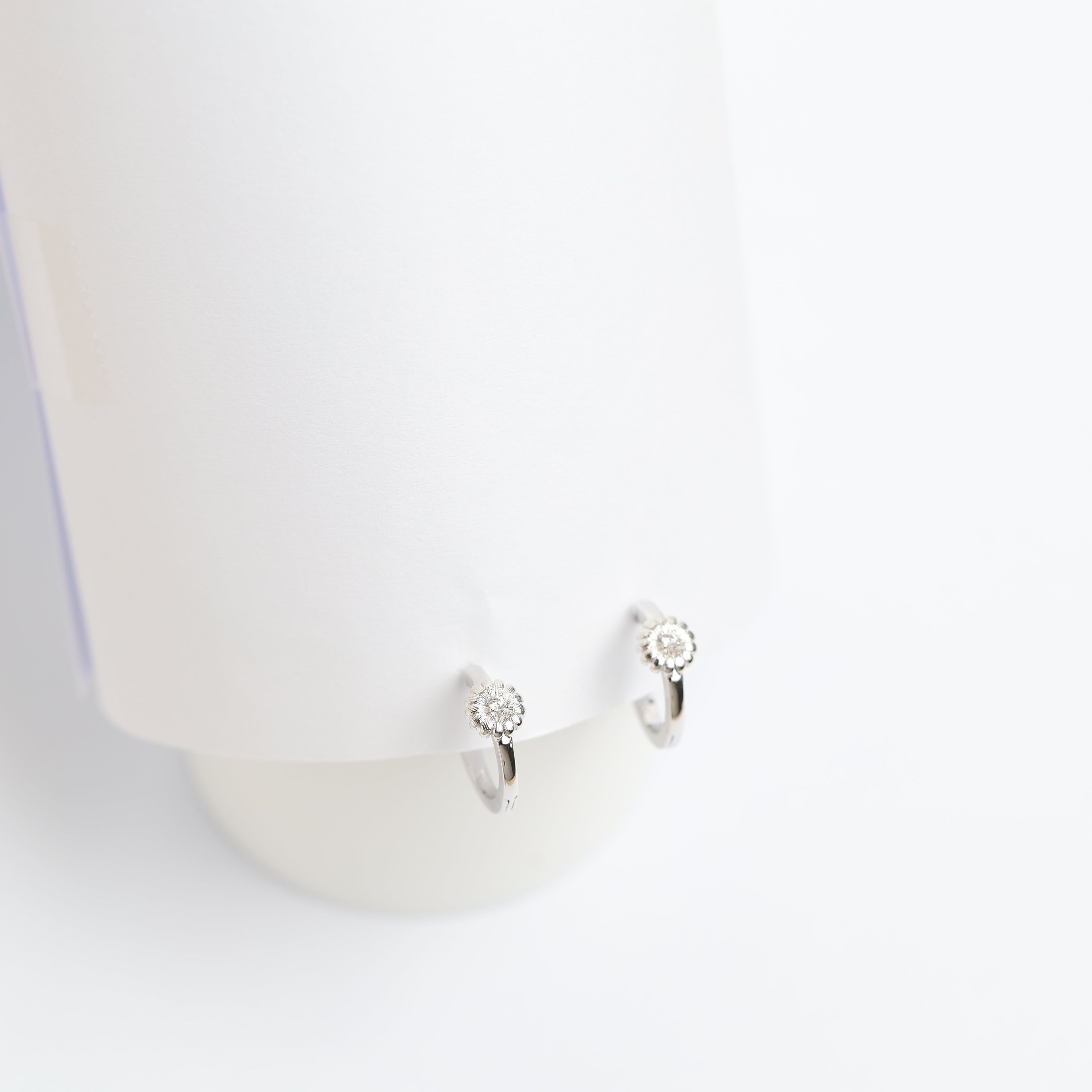 Sunflower Huggie Earrings