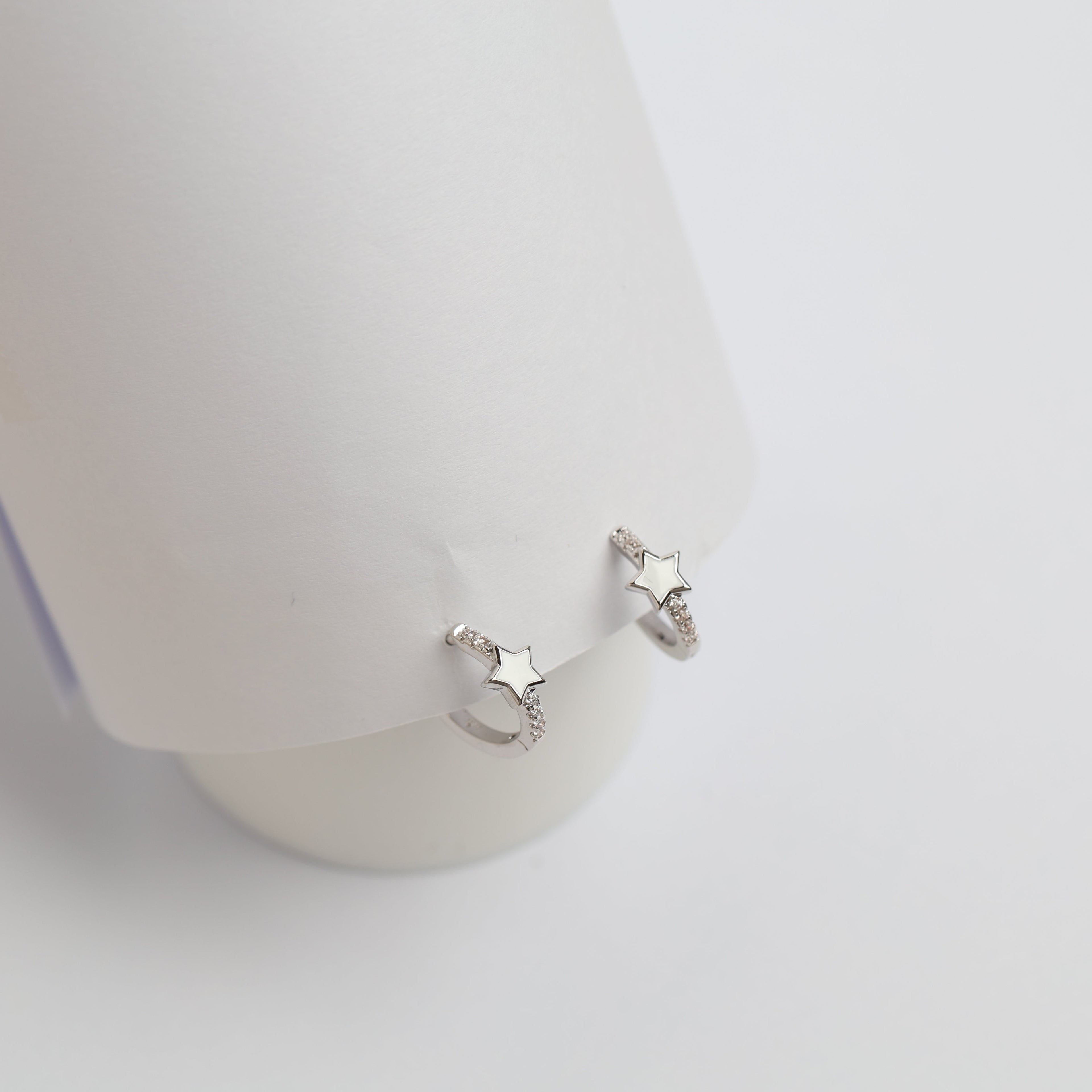 Star Huggie Earrings