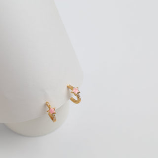 Star Huggie Earrings
