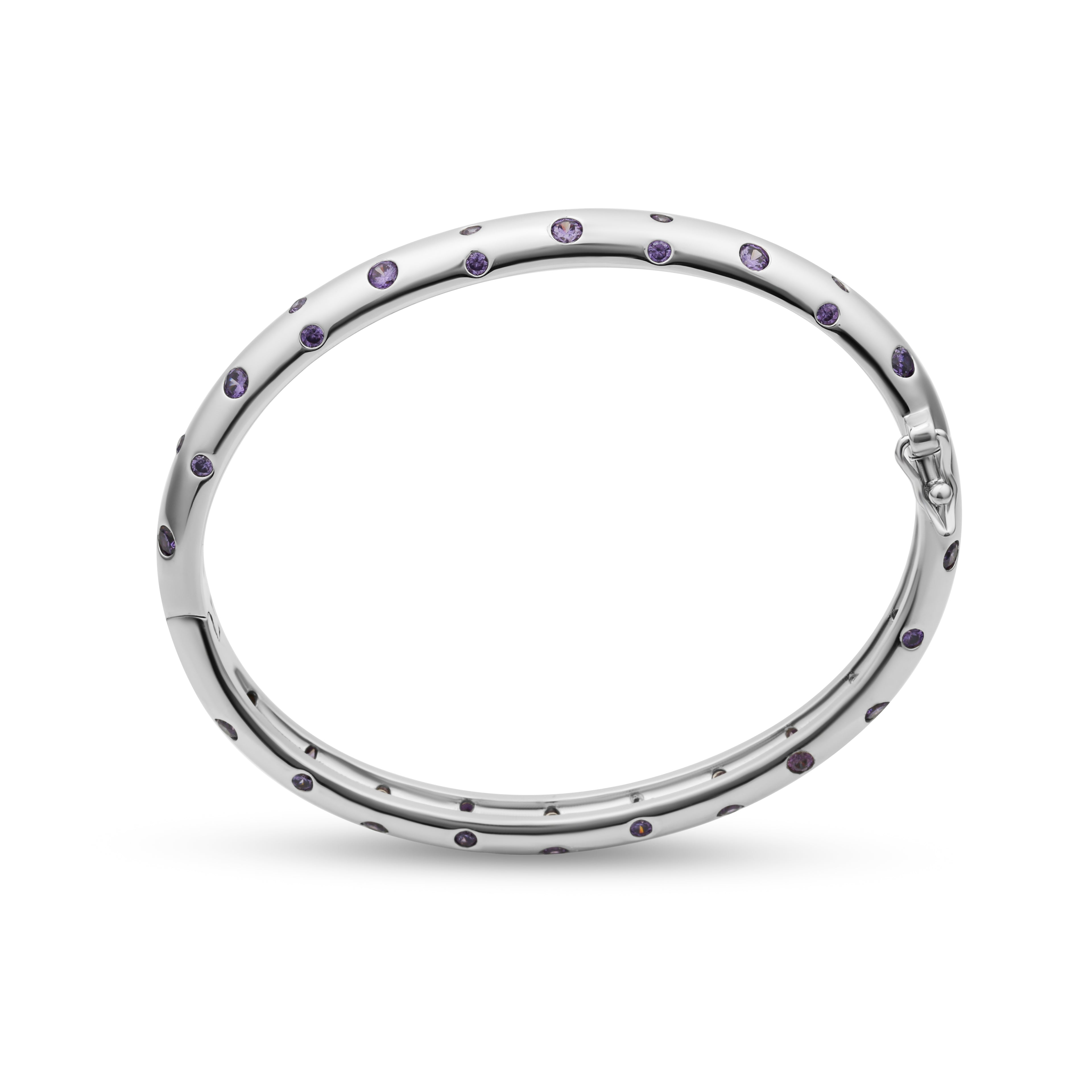 Silver Polka D'or Bangle
