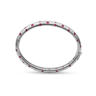 Silver Polka D'or Bangle