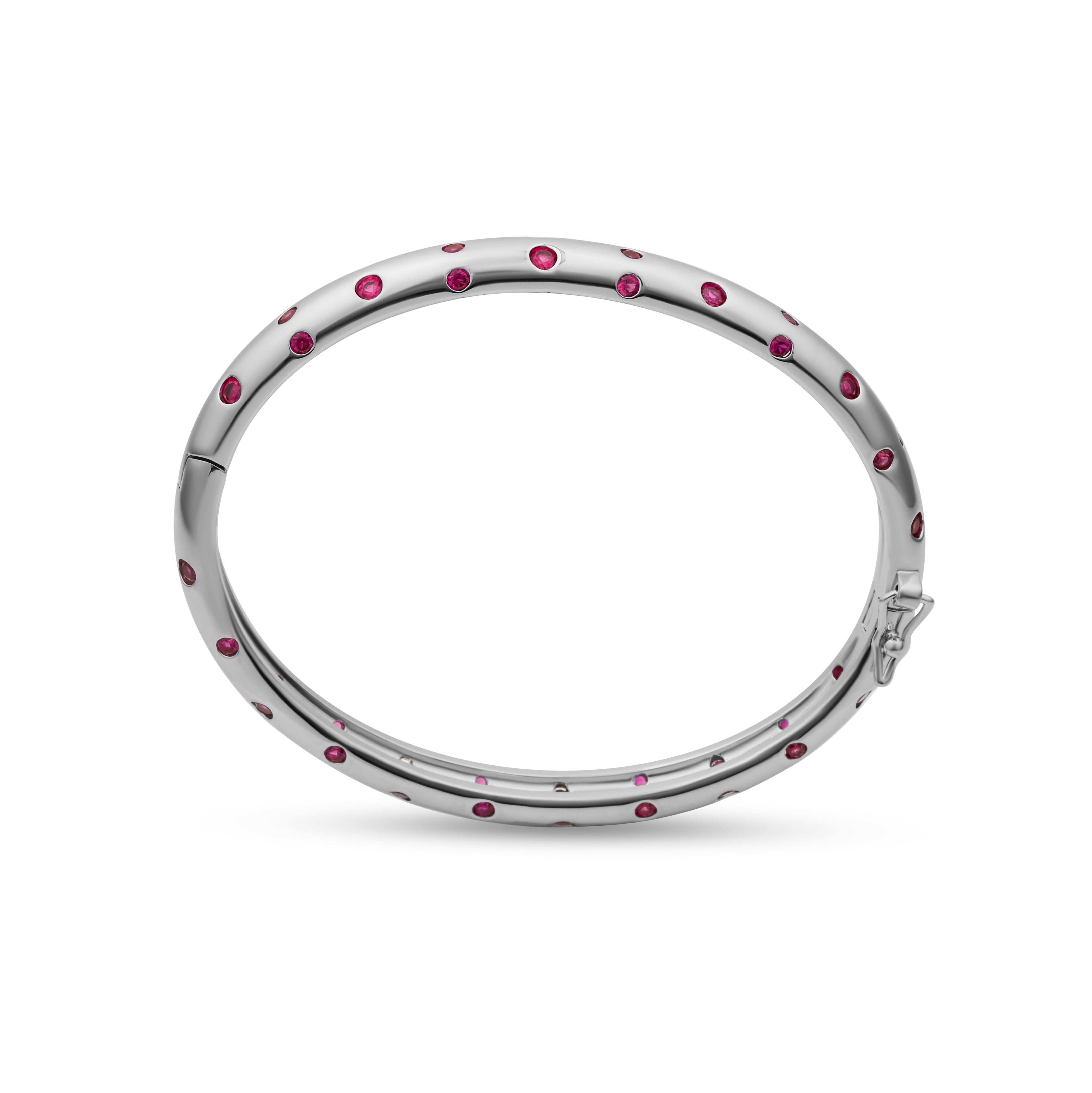 Silver Polka D'or Bangle