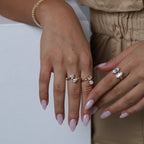 Two Stone Oval Ring