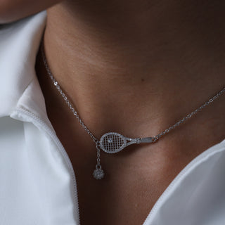 Tennis Racket Necklace