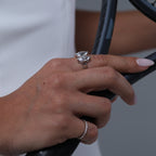 Two Stone Elongated Ring