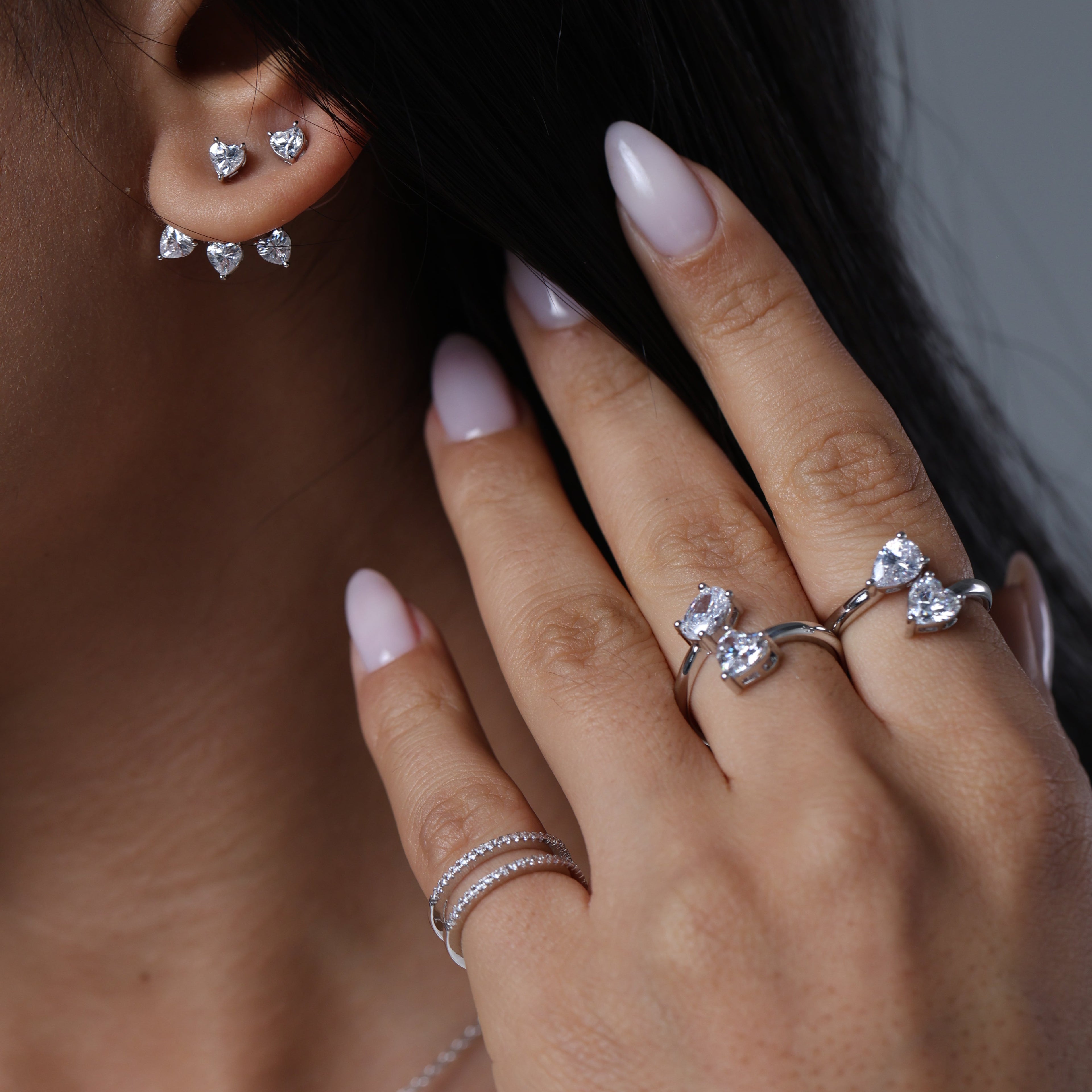 Two Stone Oval Ring