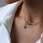 Tennis Racket Necklace