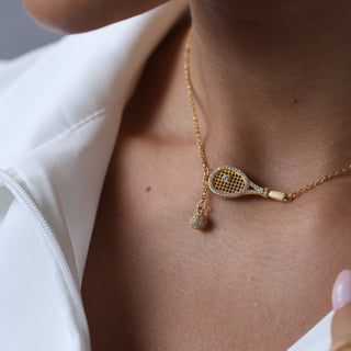 Tennis Racket Necklace