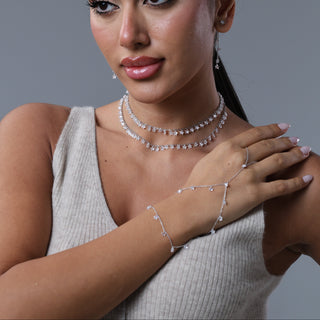 Clear Stone Star Handchain