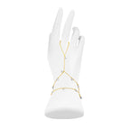 Clear Stone Heart Handchain