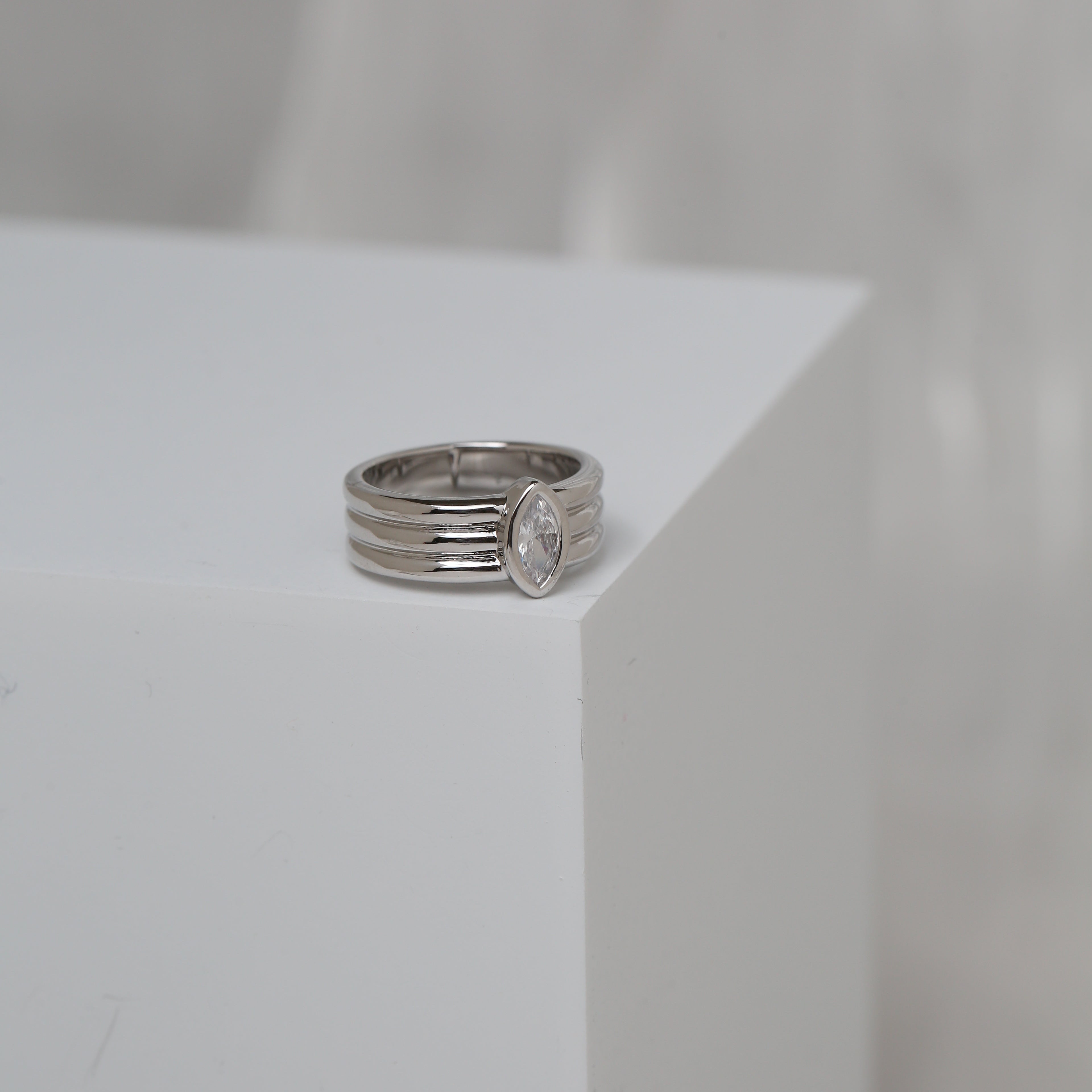 Disco Triple Marquise Ring