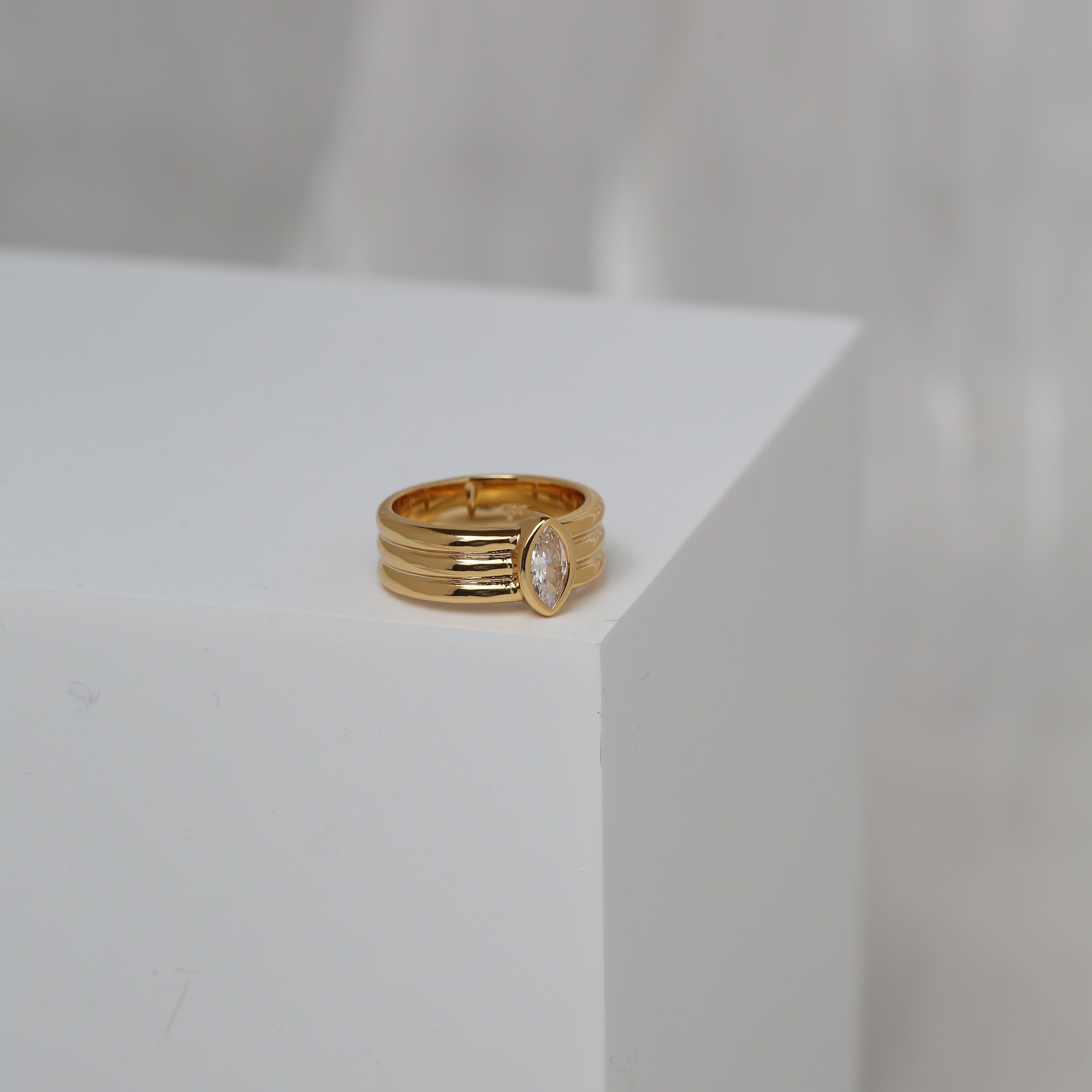 Disco Triple Marquise Ring
