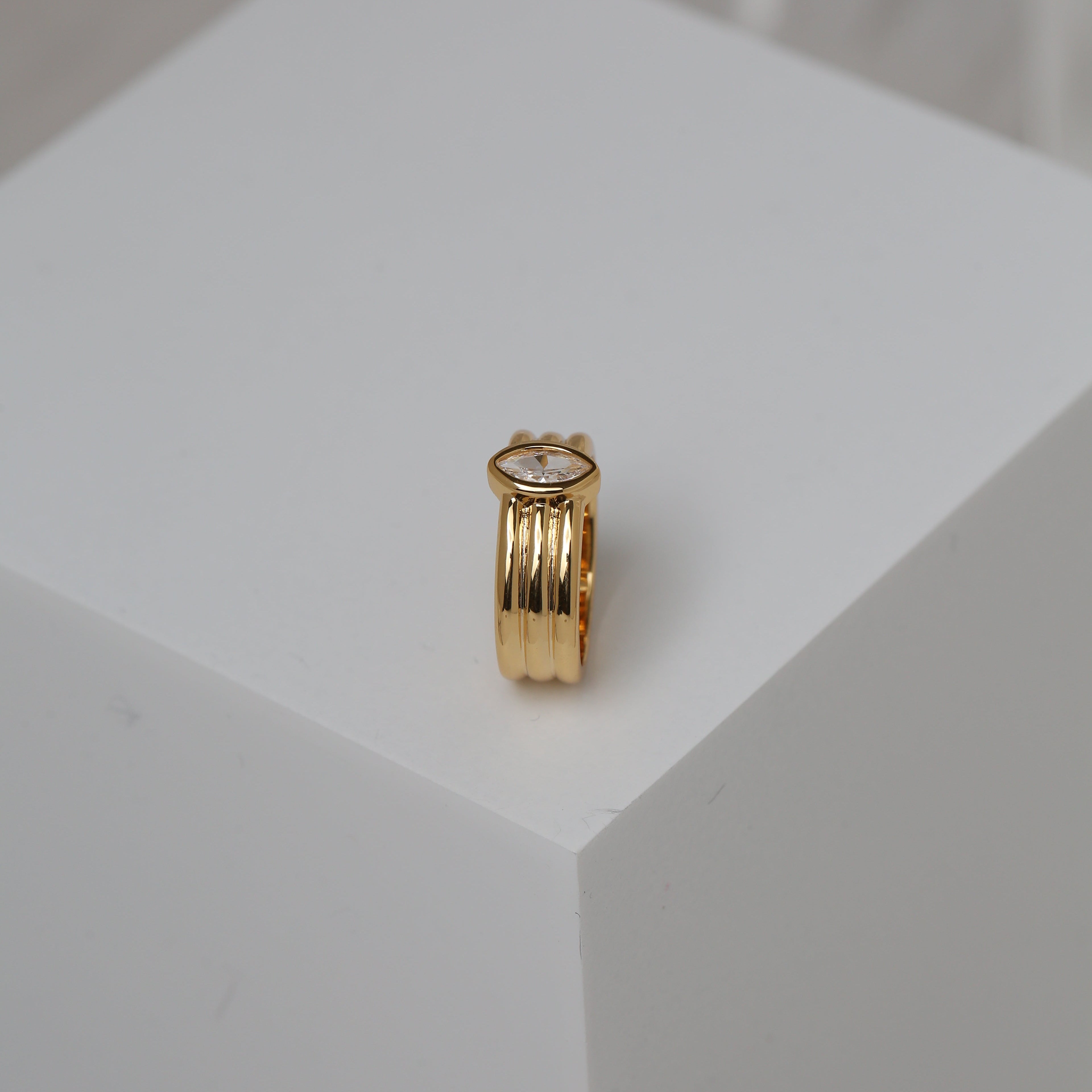 Disco Triple Marquise Ring