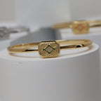 Infinity Plaque Bangle
