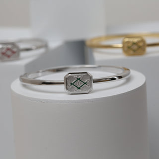 Infinity Plaque Bangle