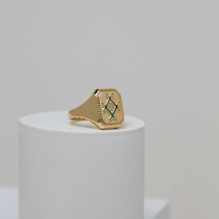 Infinity Plaque Ring